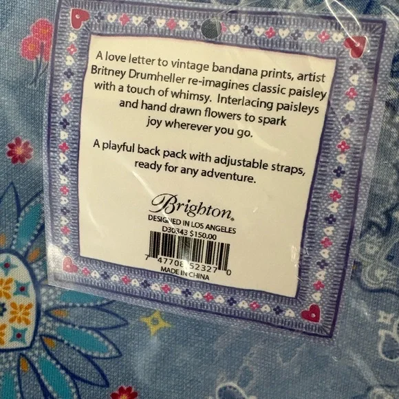 Brighton Bandana Love Backpack - Unopened - Picture 11 of 11